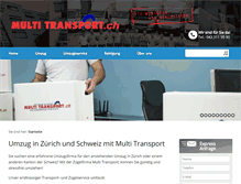 Tablet Screenshot of multitransport.ch
